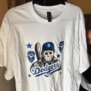 White Dodgers Graphic T-Shirt